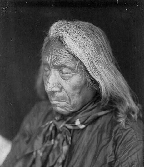 Photo: Red Cloud, head-and-shoulders portrait, facing left.