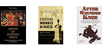 Three book covers from the library's collections. Link: Read More About the Wounded Knee and Aftermath